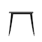 Flash Furniture 31.5 SQ Dining Table Black Poly Top/Black Frame JJ-T14619-80-BKBK-GG - alternate 2